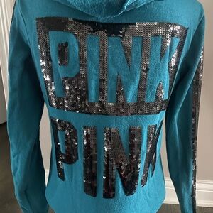 Victorias Secret Pink Sequin Hoodie